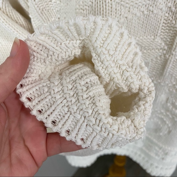 Vintage 90's White Stag Mock-Neck Ivory Sweater - Picture 6 of 12